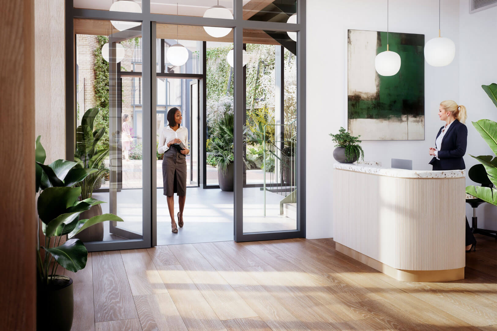 Workspace interior at 40 Pelham